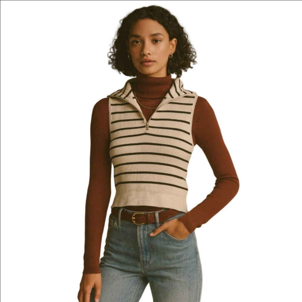 NWT Zara Women's Striped Sleeveless Top - Picture 8 of 8